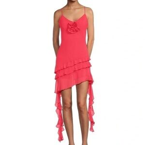 House of Harlow Pink Ruffled  mini Dress size XS